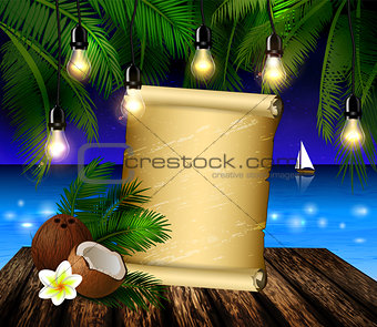 tropical vector background