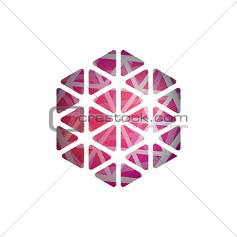 Abstract vector polygonal shape. Abstract Modern Geometrical Design Template.