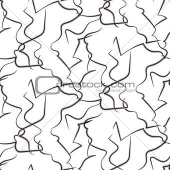 Abstract white and black geo vector pattern.