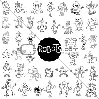 robot characters big set