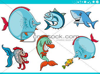 sea life fish characters collection