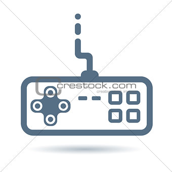 joystick linear vector icon