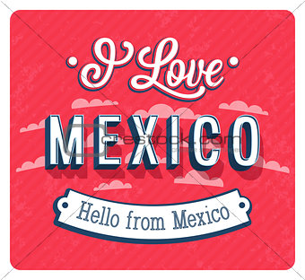 Vintage greeting card from Mexico - Mexico.