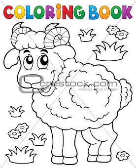 Coloring book happy ram