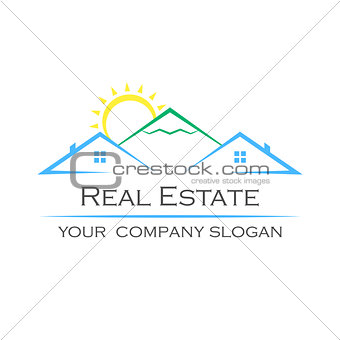Creative vector logo. Real estate icon.