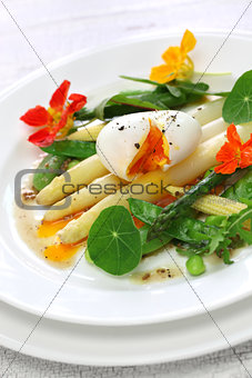 white asparagus warm salad