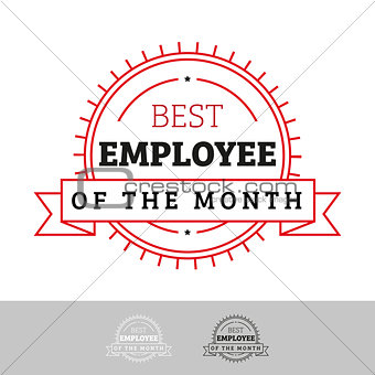Employee of the Month vintage sign
