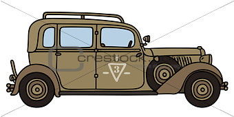 Vintage sand military personal car
