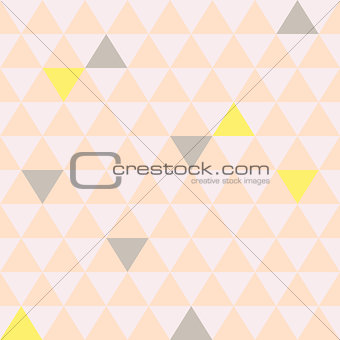 Mosaic triangle tiles seamless vector pattern.