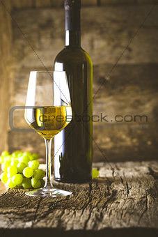 Wine on wood