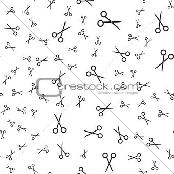 Scissors seamless pattern
