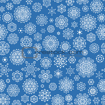 Christmas seamless snowflakes. EPS 10 vector