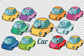 car vehicle automobile collection set neutral background