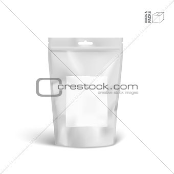 Vector Packaging Package Bag Isolated on White Background