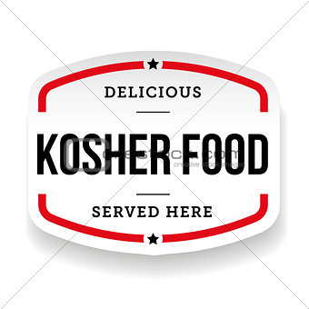 Kosher Food vintage label