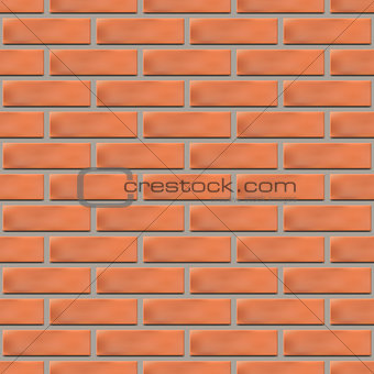 Seamless texture of a brick wall, vector illustration.