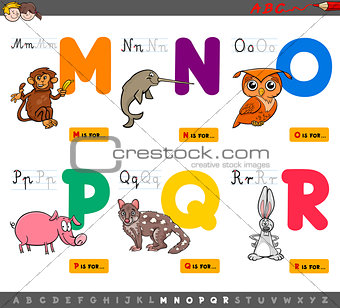 educational cartoon alphabet letters for children