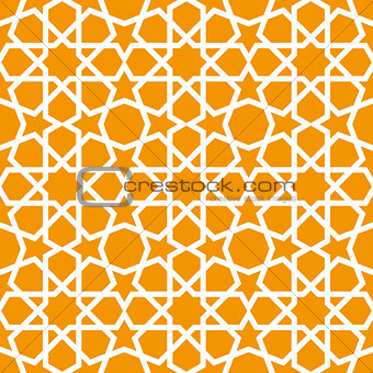Seamless ornamental pattern in arabic style background - Persian