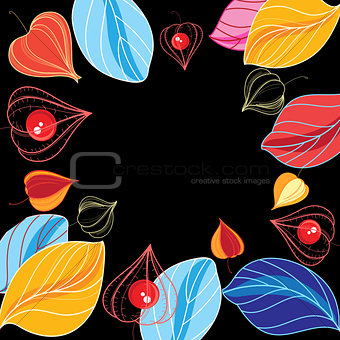 Autumn vector color background 