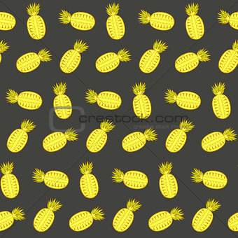 Fashion pineapple seamless pattern