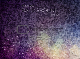 Polygonal Background with square geometric shapes