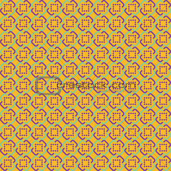 Orange Abstract Sameless Pattern