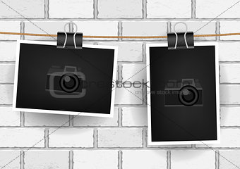 Photo hanging wall background