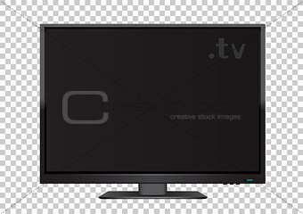 TV on transparent background