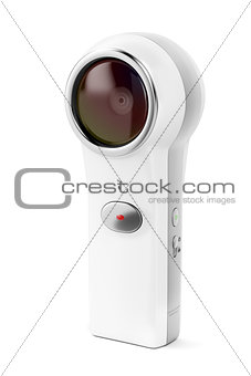 360 camera on white 
