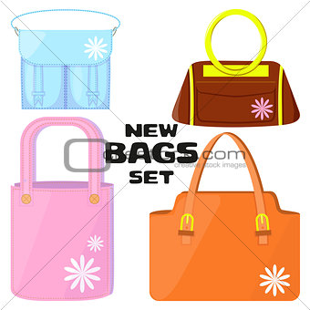 Woman's bags set.