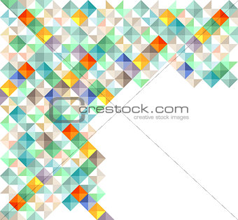 Colorful squares element, illustration