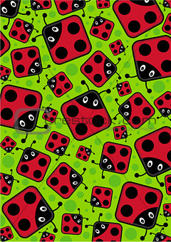 Cute Cartoon Ladybird Pattern