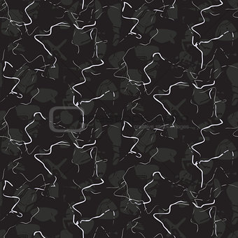 Marble stone black vector seamless texture.