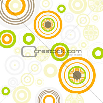 Pattern background with circles. Retro vintage pop style. Vector illustration
