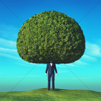 Conceptual image of a tree