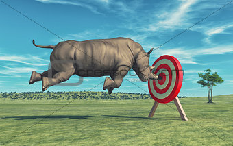 Rhino that aims to target