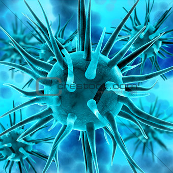 3D medical virus background