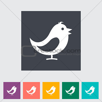 Bird flat icon.