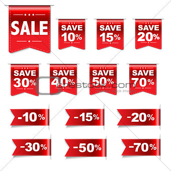 Discount Red Labels Set