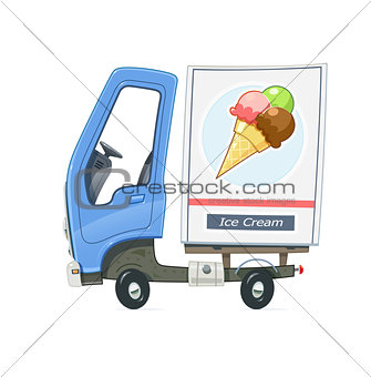 Small Truck refrigerator for delivery ice cream