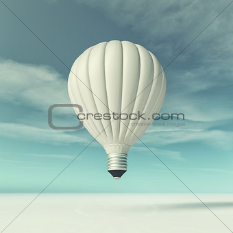 Light bulb flying