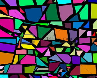Background different geometric shapes