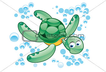 green turtle cartoon