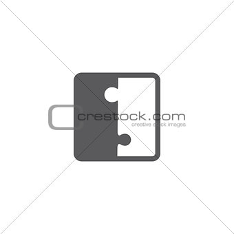 Jigsaw puzzle blank vector pieces
