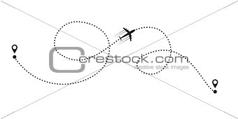 plane and track