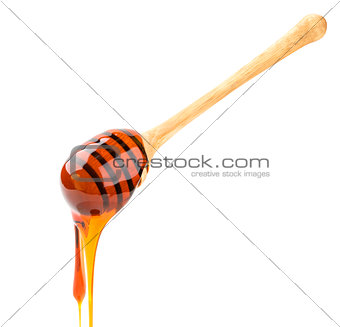 Honey stick isolated on white background