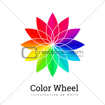 Color Wheel vector illustration