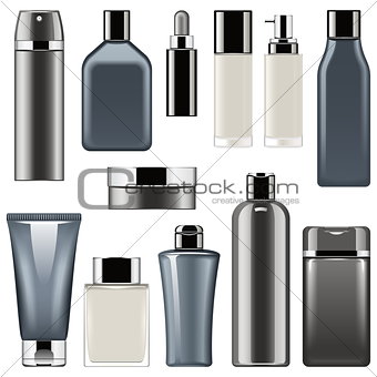 Vector Cosmetic Packaging Icons Set 9