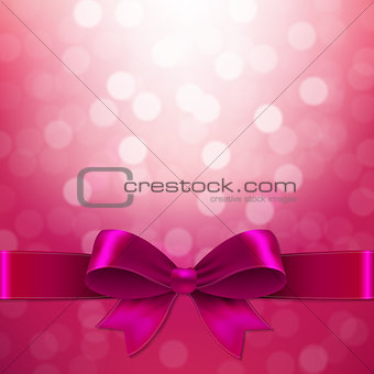 Pink Background With Bow