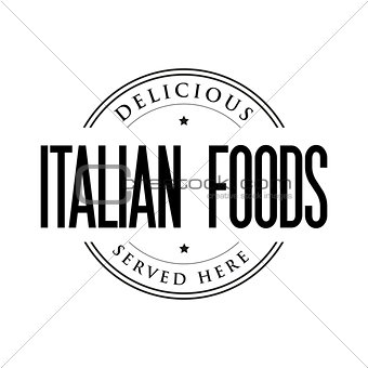 Italian Foods vintage stamp